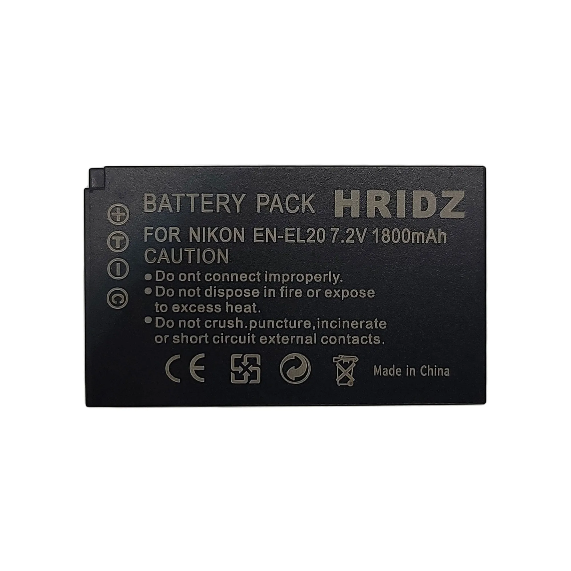 Hridz EN-EL20 Batteries & Dual USB Charger Combo for Nikon EN-EL20 EN-EL22 EL20A