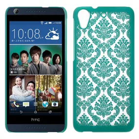 HTC Desire 626 Case, Ultra Slim Damask Vintage Hard Case Cover - Teal