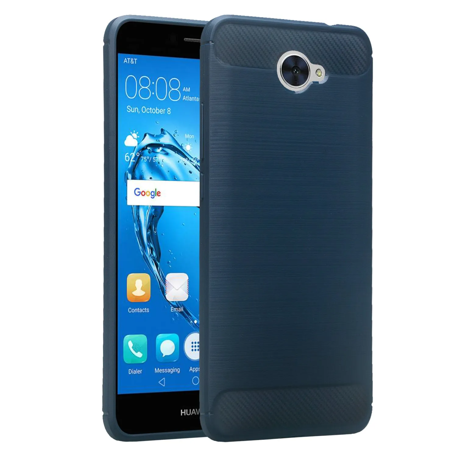 Huawei Ascend XT 2 Case, Elate 4G Case, H1711 Case, Slim [Shock Proof] Flexible TPU Cover - Brush Blue