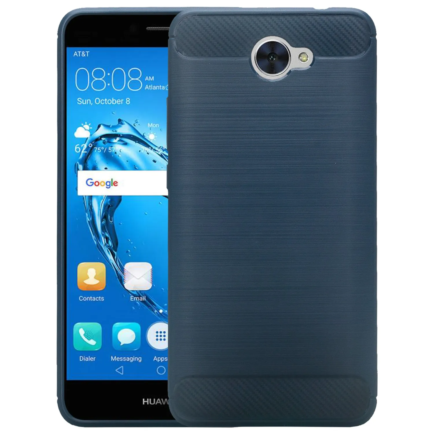 Huawei Ascend XT 2 Case, Elate 4G Case, H1711 Case, Slim [Shock Proof] Flexible TPU Cover - Brush Blue