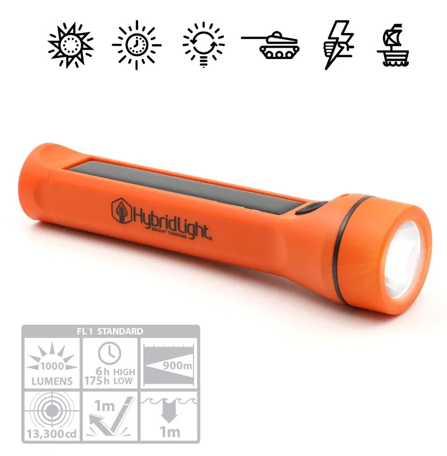 HybridLight Journey 1000 Flashlight / Charger - Black