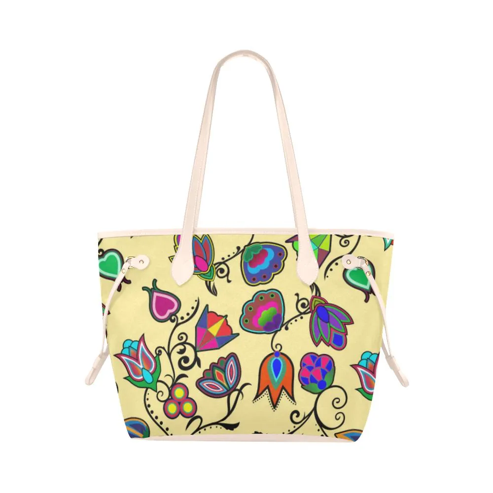 Indigenous Paisley - Vanilla Clover Canvas Tote Bag