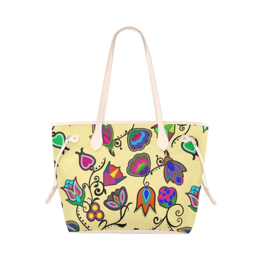 Indigenous Paisley - Vanilla Clover Canvas Tote Bag