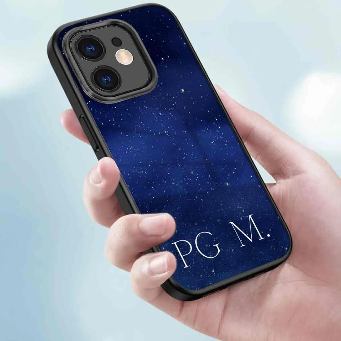 iPhone 11 Phone Case Custom Mobile Back Cover with Name - Starry Night