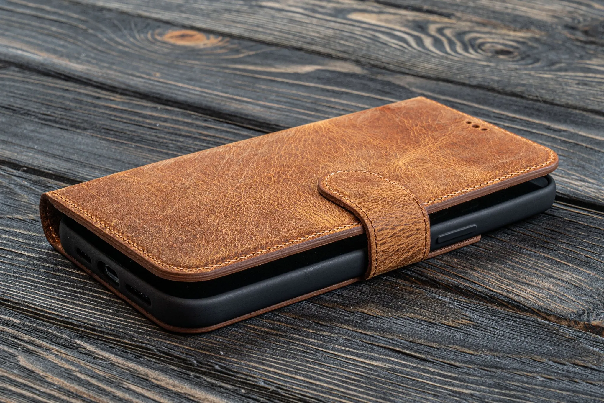 iPhone 12 Mini (5.4") Leather Wallet Case