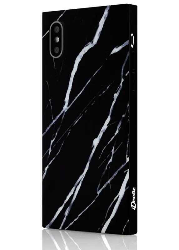 Iphone X/XS Black Marble Case