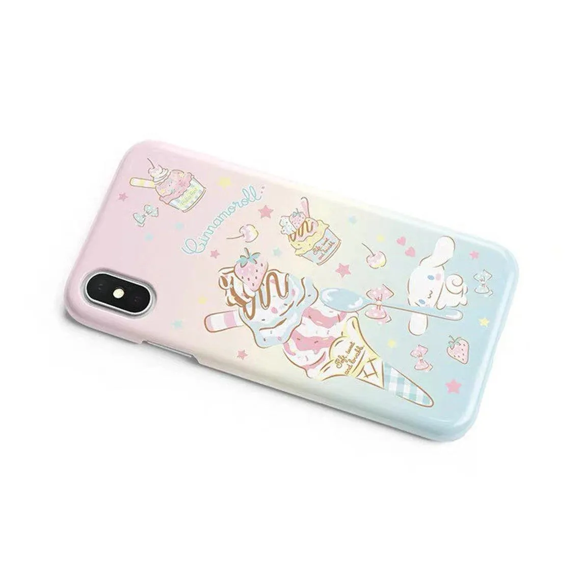 Japanese Cartoon CN with Ice Cream Sweets Deserts iPhone Case PLUS XS XR X 11 12 13 14 15 Pro Promax