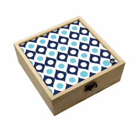 Jewellery Box Makepup Organizer -  Shades Of Blue Retro