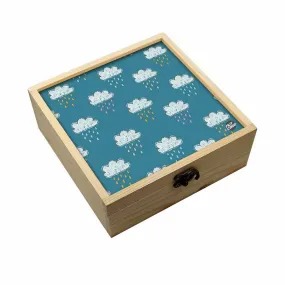 Jewellery Box Wooden Jewelry Organizer -  Rain Clouds