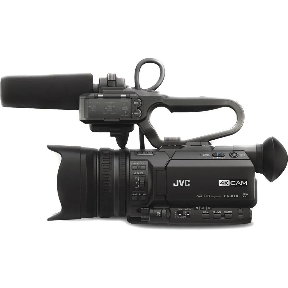 JVC Ultra HD 4K Camcorder with HD-SDI   Memory Card Kit   Cleaning Kit