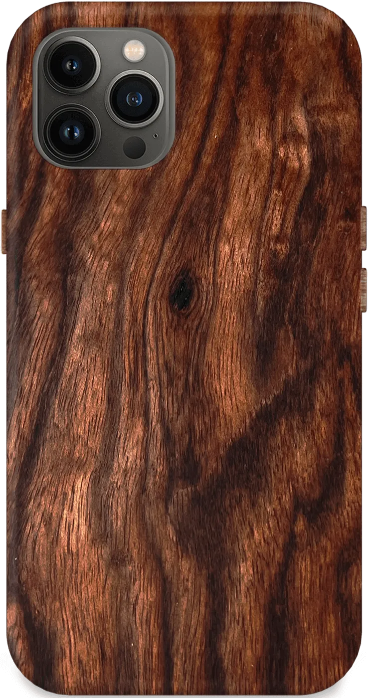 Kerf Select Figured Rosewood Wood Phone Case