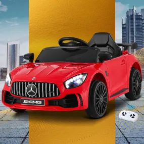 Kids Ride On Car Mercedes-Benz AMG GTR Electric Toy Cars 12V - Red