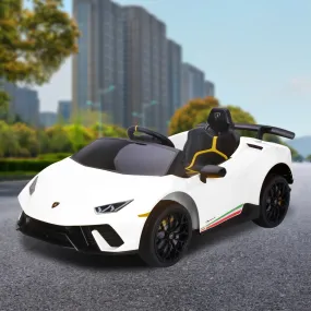 Lamborghini Performante Kids Electric Ride On Car Remote Control by - White