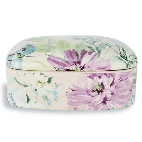 Large Cosmos Printed Ceramic Decorative Box