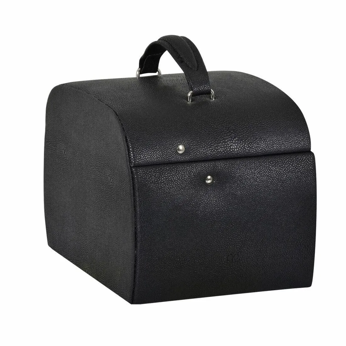 Large Lockable Jewellery Box With Faux Leather Travel Case