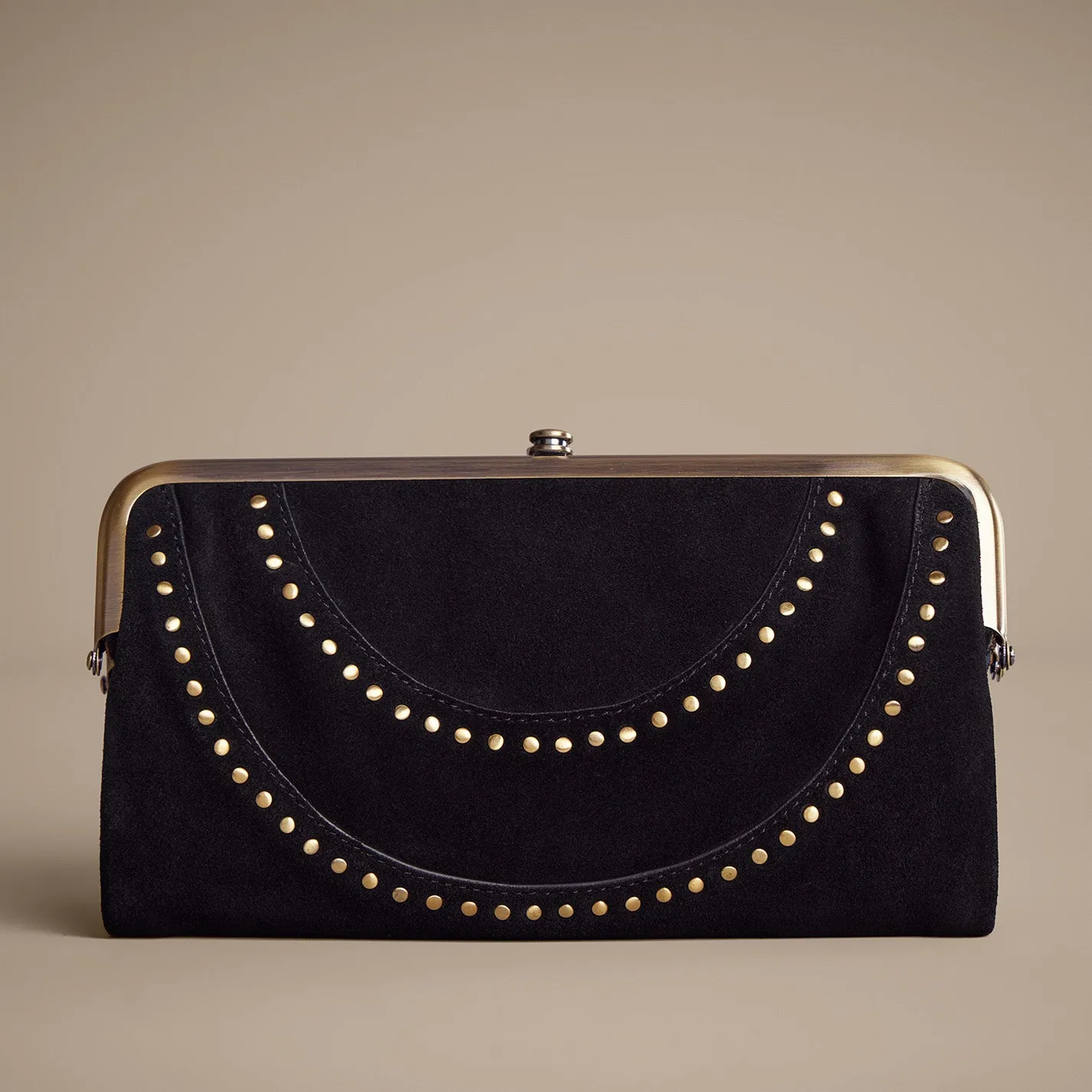 Lauren Clutch-Wallet In Suede - Black