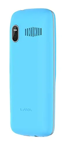 Lava A1 (Candy Blue), Number Talker, Smart AI Battery, 4 Days Battery Backup, Military Grade Certified, Keypad Mobile