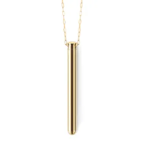 Le Wand Necklace Vibe Discreet Jewelry Vibrator Gold