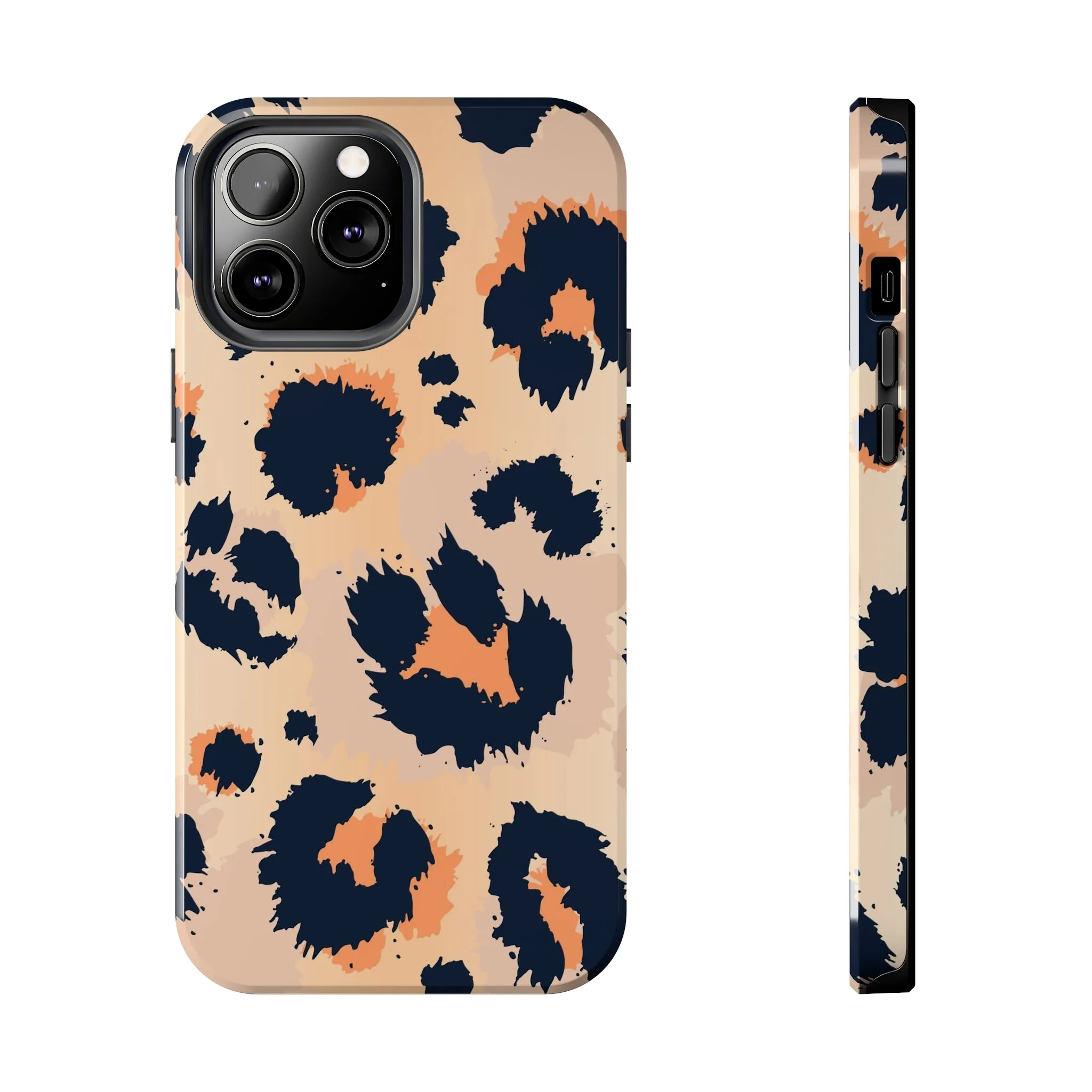 Leopard Cheetah iPhone 14 13 12 11 Case Pro Max, Pink Animal Print Tough Phone Case Cute Gift XS Max XR X 7 Plus 8 Cell