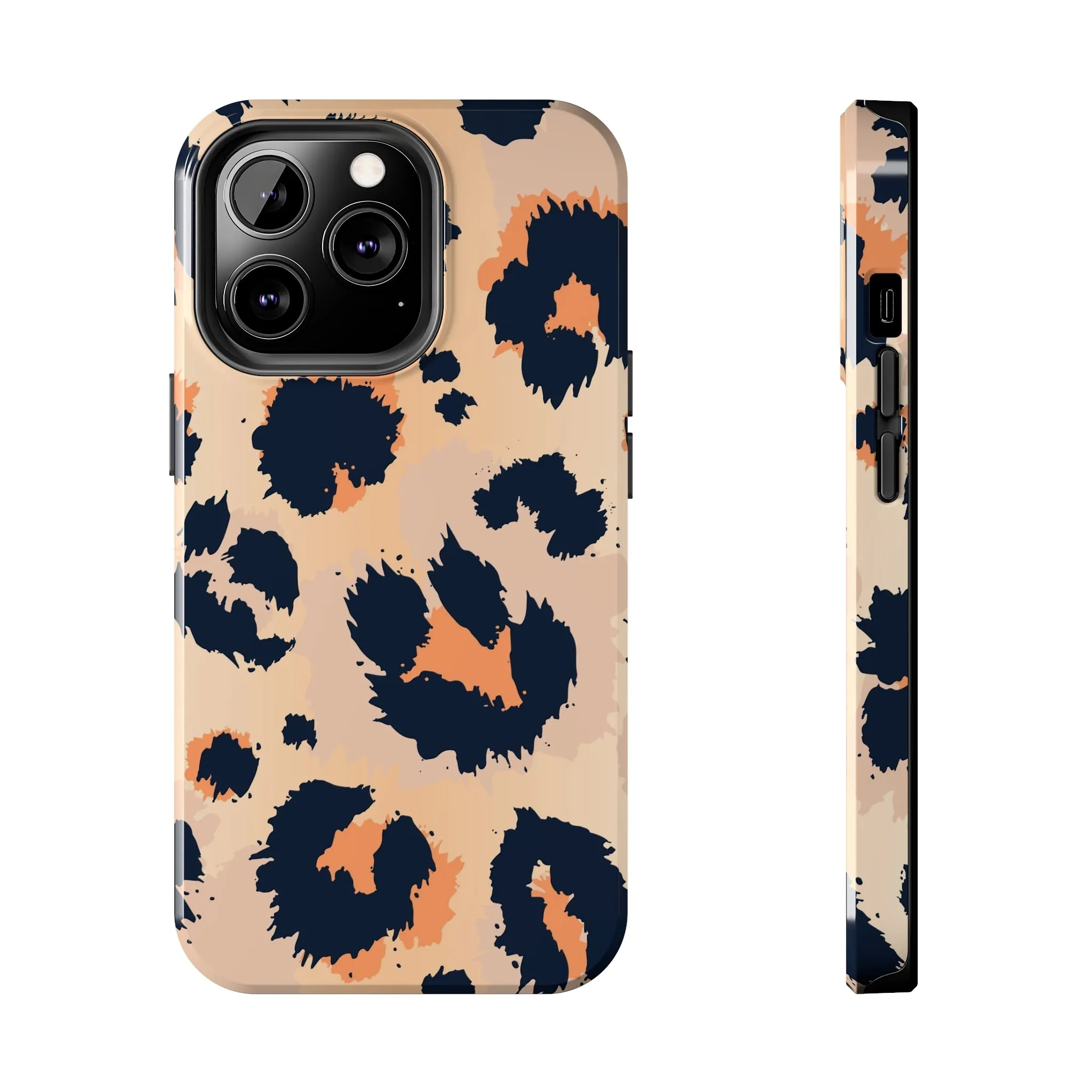 Leopard Cheetah iPhone 14 13 12 11 Case Pro Max, Pink Animal Print Tough Phone Case Cute Gift XS Max XR X 7 Plus 8 Cell