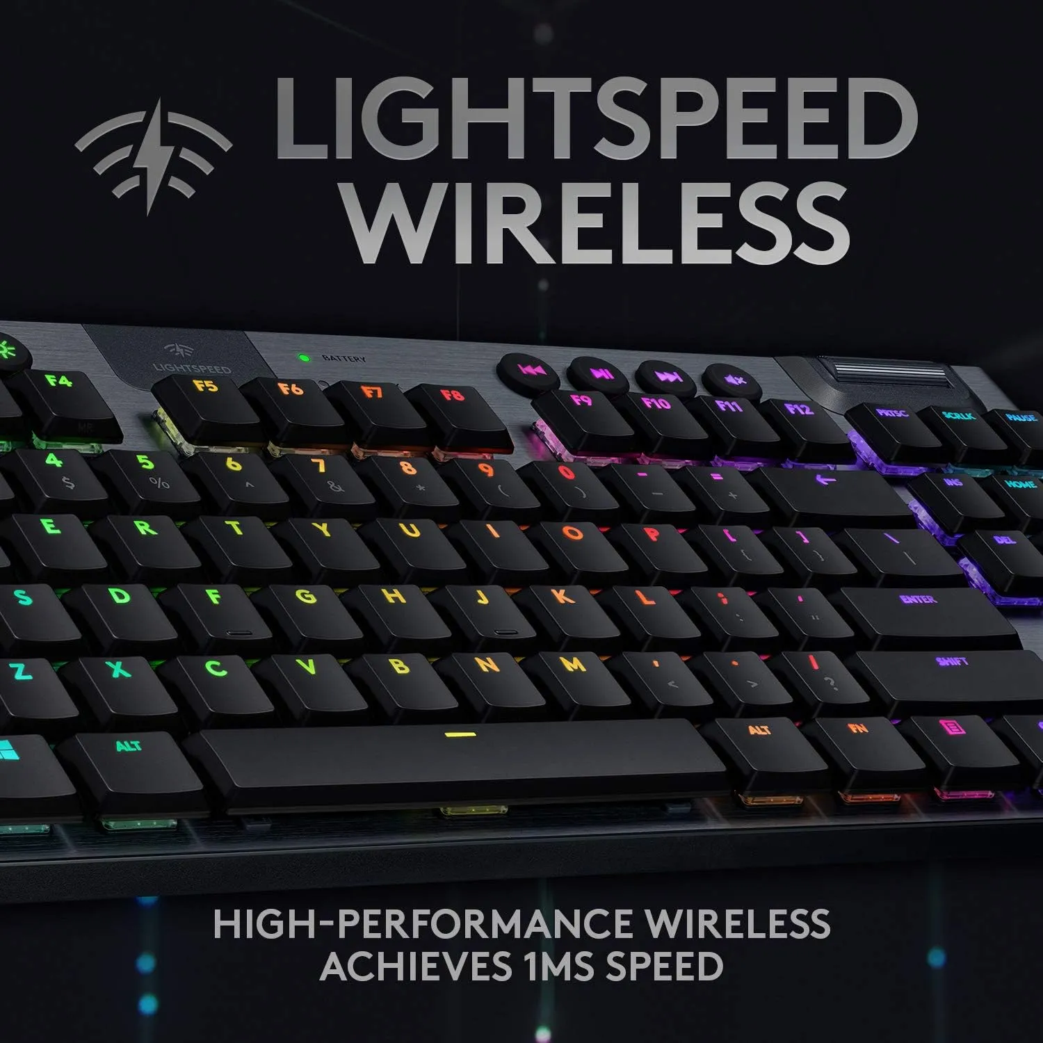 Logitech G915 X Lightspeed TKL 無線 RGB 機械電競鍵盤 - Charming Black 黑色 英文 觸感軸 920-012726 原裝行貨