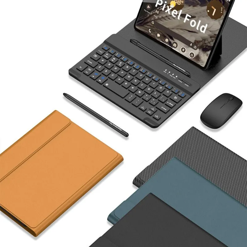 Magnetic Bluetooth Wireless Keyboard Leather Case For Google Pixel