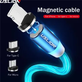 Magnetic LED Light Cable Fast Charging For all Phones