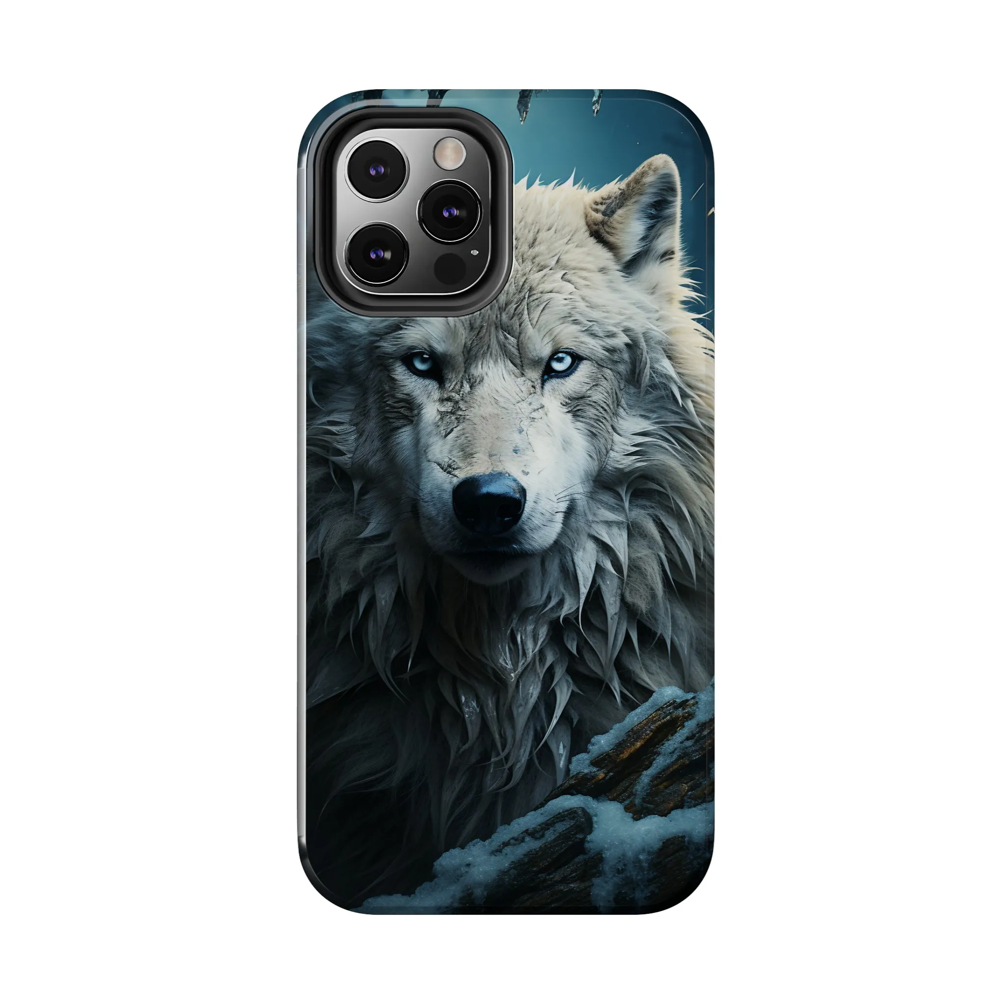 Majestic White Wolf Digital print Design Tough Phone Case compatible with a large variety of iPhone models, Gift, Phone Case