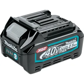 Makita XGT 40 Vmax BL4025 Battery, 40 V Battery, 2.5 Ah, 28 min Charging :EA: QUANTITY: 1