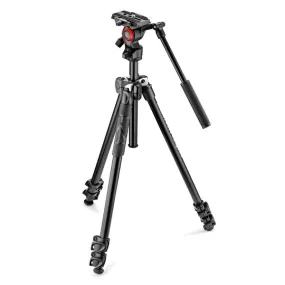 Manfrotto 290 Light Kit with Aluminium Tripod and MVH400AH Befree Live Fluid Head