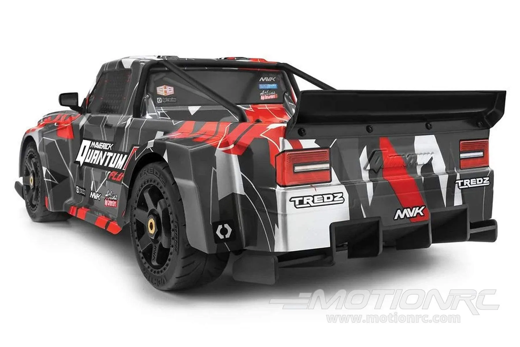 Maverick QuantumR Flux Grey/Red 1/8 Scale 4WD Race Truck - RTR