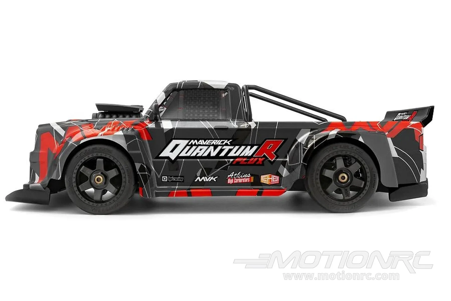 Maverick QuantumR Flux Grey/Red 1/8 Scale 4WD Race Truck - RTR