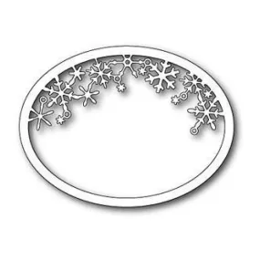 Memorybox - Snowflake Oval Frame Die*