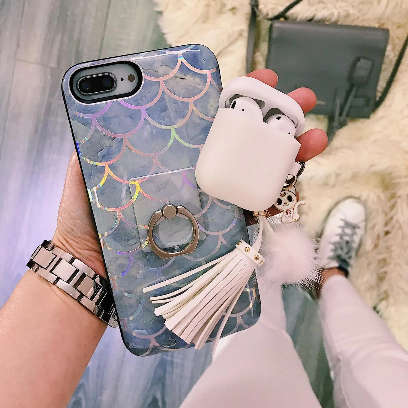 Mermaid Holo Battery Power Phone Case