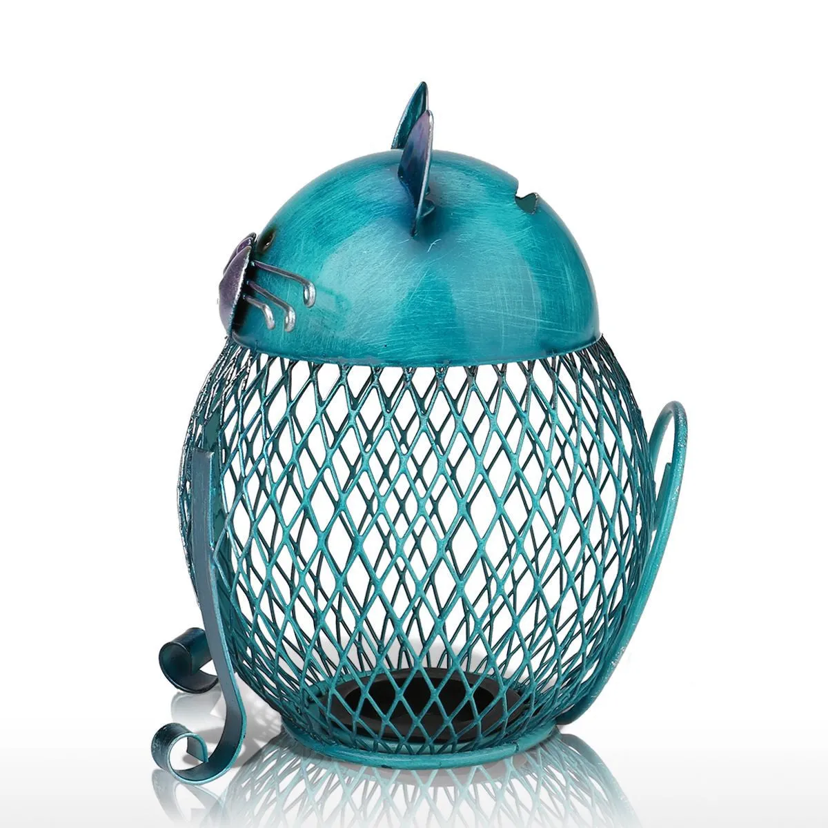 Metal Blue Cat Piggy Bank