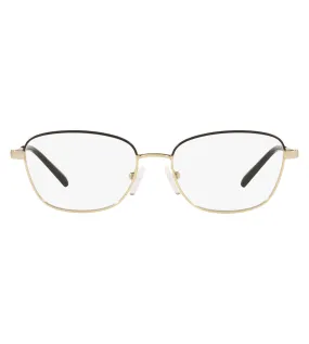 Michael Kors Unisex Gold Rectangular Optical Frame