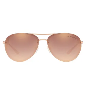 Michael Kors Women's Rose Gold Gradient Aviator Sunglasses