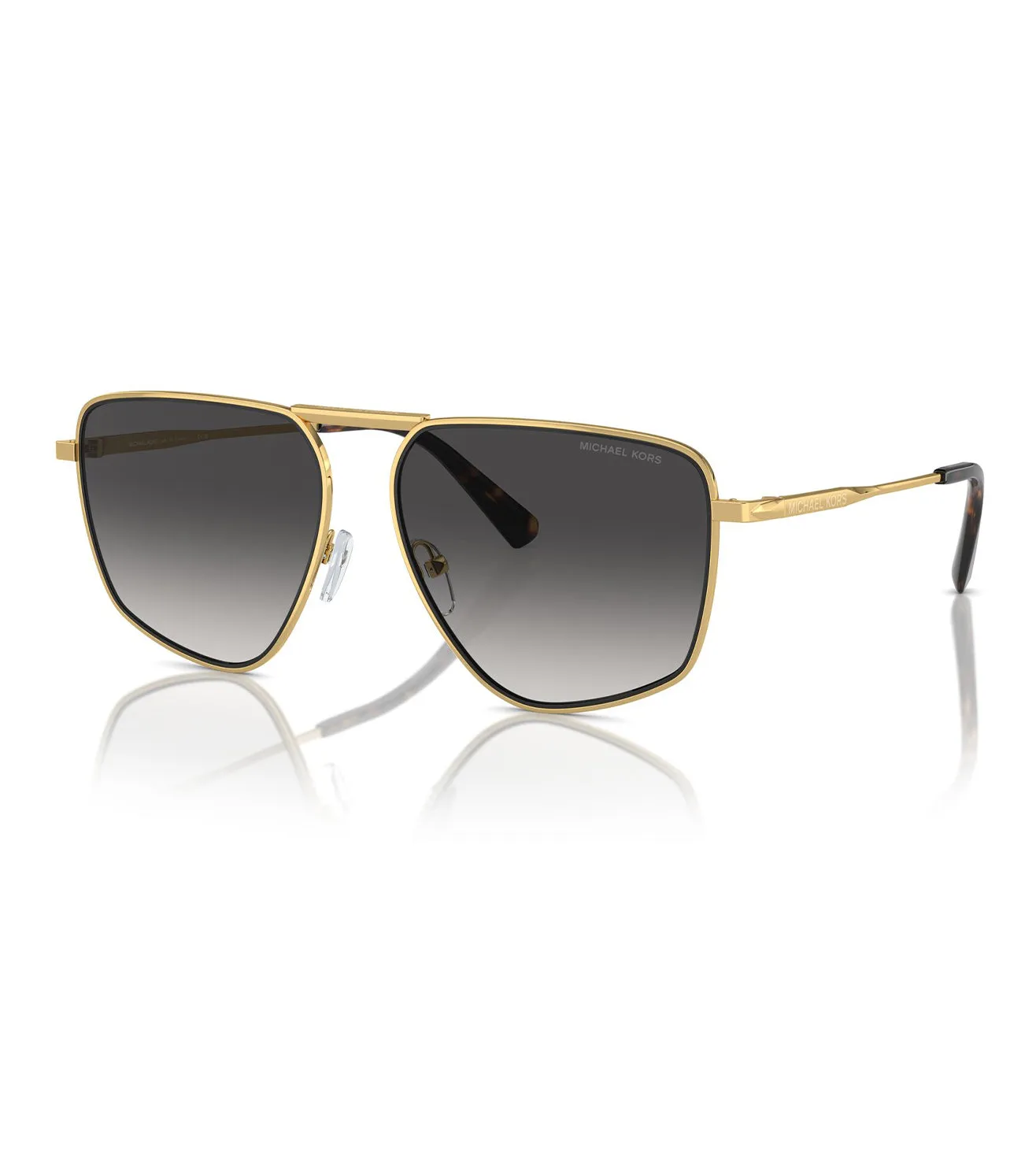 Micheal Kors Men Gold Aviator Sunglasses