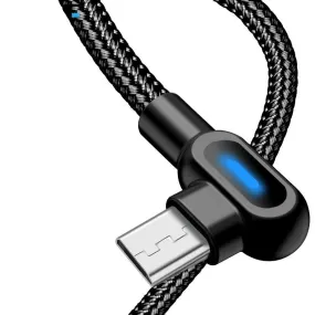 Micro USB Type C Cable Fast Charging Type-C Cable 90 Degree USB Charging USB-C Charger