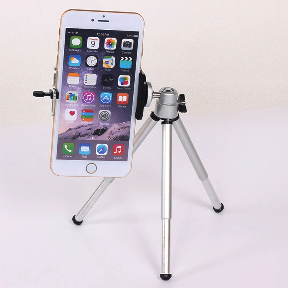 Mini Tripod For iphone 6s 7 Samsung Xiaomi Phone With Phone Clip Tripod Stand Mount Nikon for Gopro 5 4 Session Yi Camera