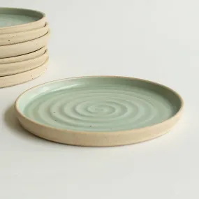 Mint Green Side Plate Stone Series By Habulous Ceramics