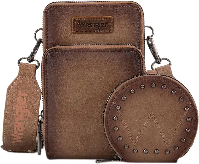 Montana West Wrangler Crossbody Cell Phone Purse with Coin Pouch