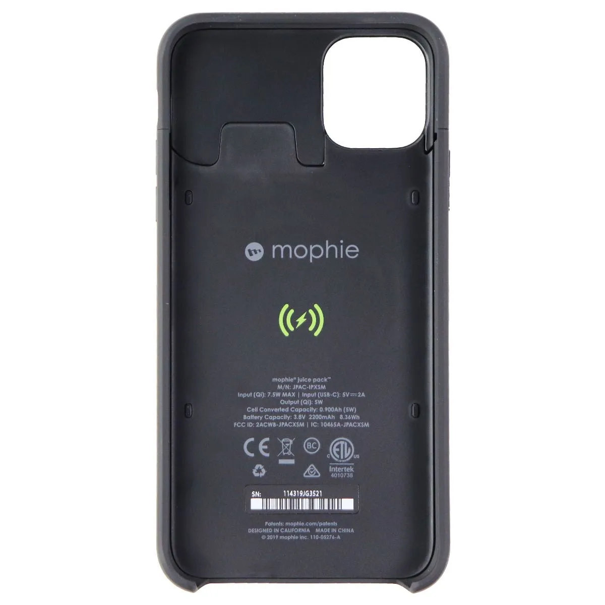 Mophie Juice Pack Access Charging Case for iPhone 11 Pro Max - Black