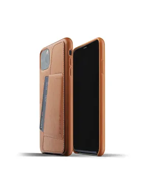 Mujjo Full Leather Wallet Case for iPhone 11 Pro Max Tan