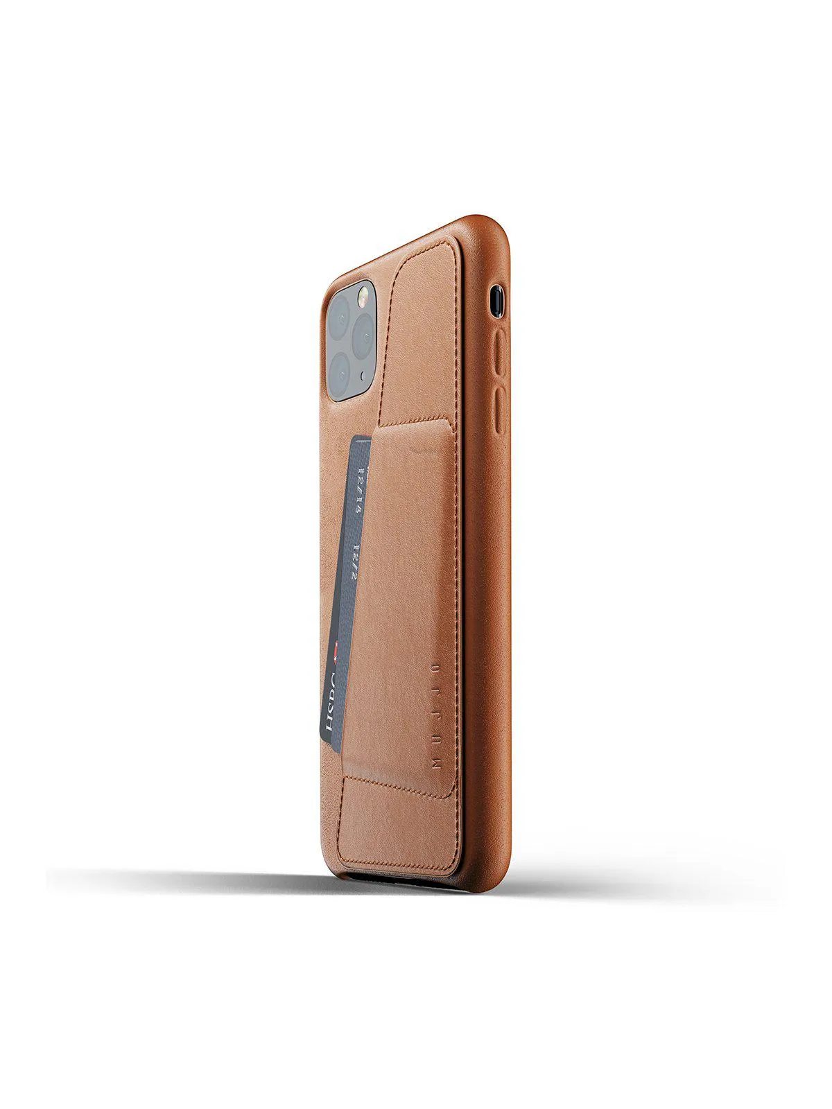 Mujjo Full Leather Wallet Case for iPhone 11 Pro Max Tan