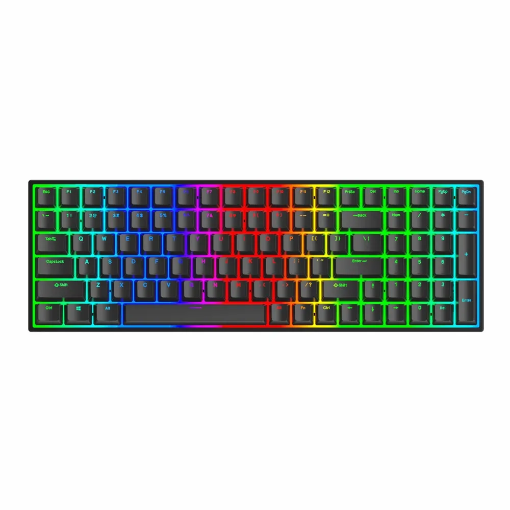 MXRSKEY 96U 96 key dual mode Bluetooth 5.0 Mechanical Keyboard Kit lighting effect RGB switch led type c software macro