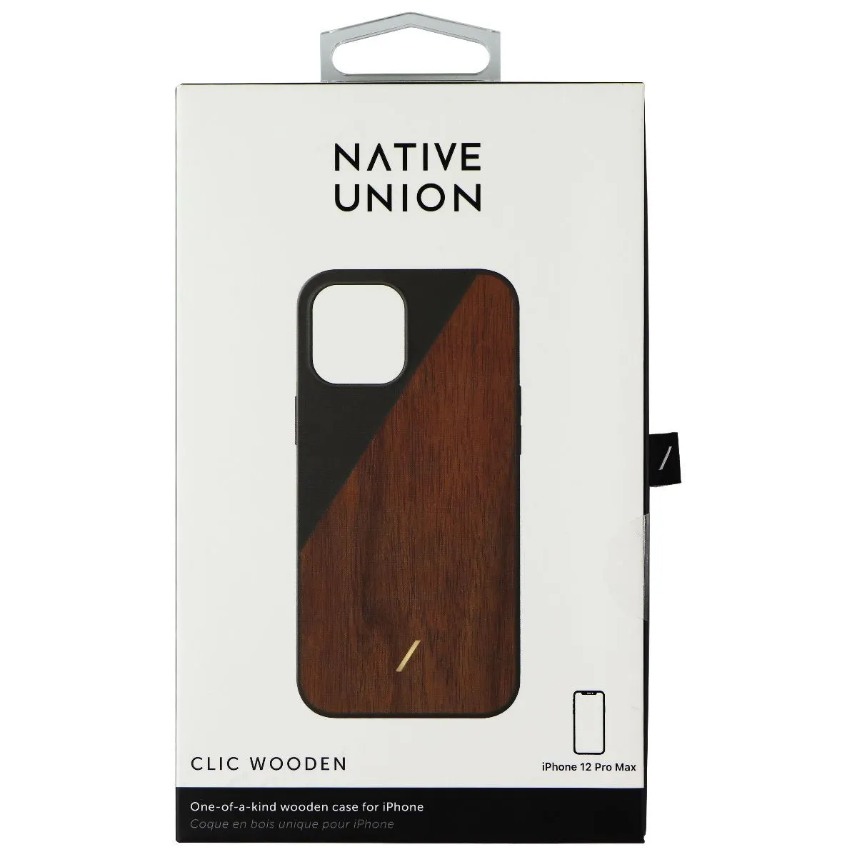 Native Union Clic Wooden Case for iPhone 12 Pro Max - Walnut/Black