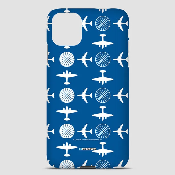 Pan Am Plane Pattern - Phone Case