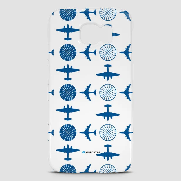 Pan Am Plane Pattern - Phone Case