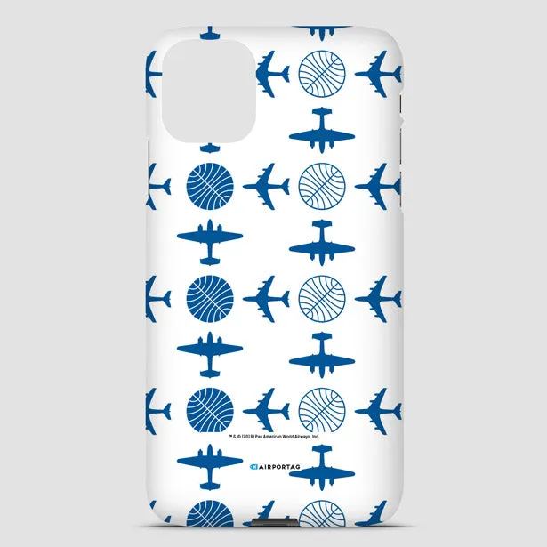 Pan Am Plane Pattern - Phone Case